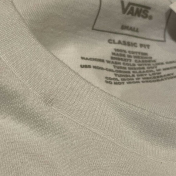 Vans Original Checkerboard Long Sleeve Cotton Sz S - Picture 7 of 9